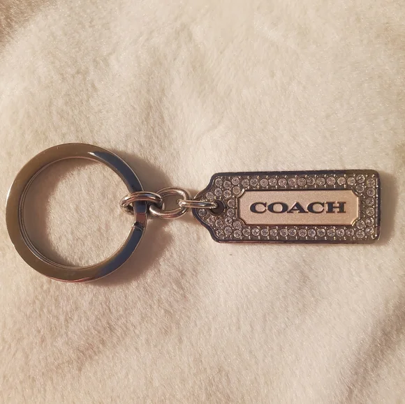 Coach LOZ Pave Swarovski Enamel Keychain Bag Purse Tote Charm - Picture 1 of 3